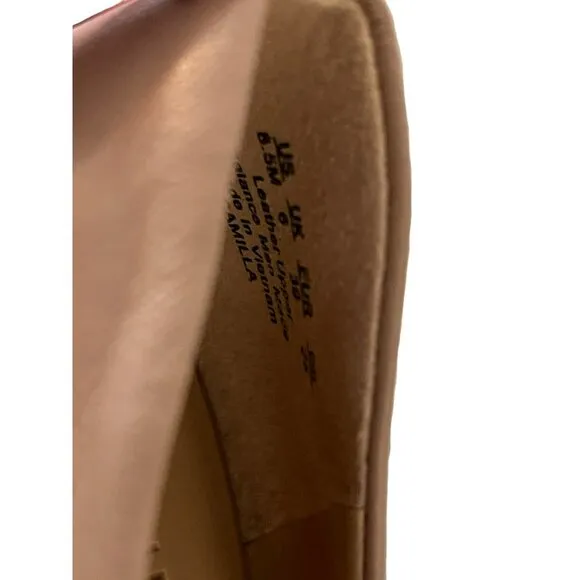 Naturalizer Camilla Tan Leather Platform Comfort Heels Shoes Sz 8.5M NEW