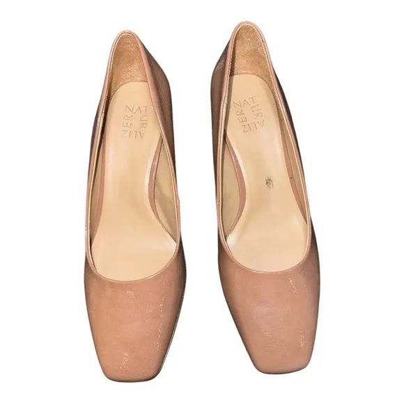 Naturalizer Elegant Tan Women's block heel Pumps size 9.5W