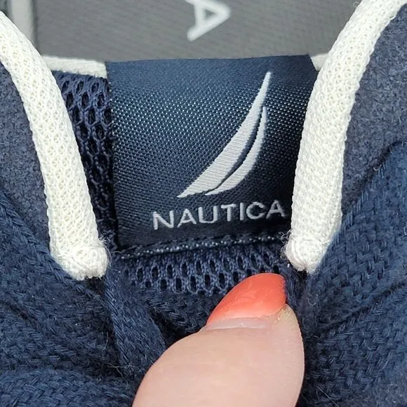 Nautica Outfall Mens Shoes Size 11 Navy Blue White Gray Casual Breathable