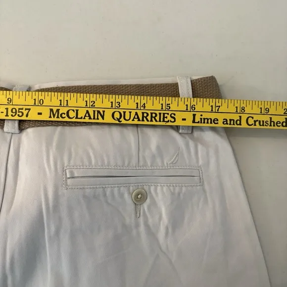 Nautica Shorts Bundle Mens 32W 100% Cotton Breathable Lightweight Chino Preppy