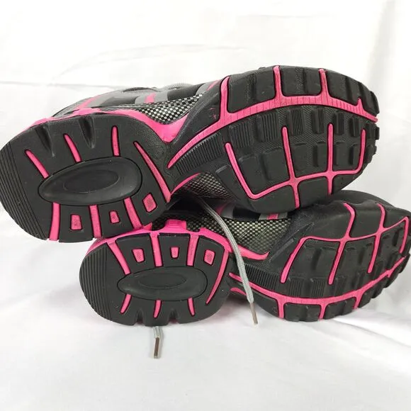 Nautilus Women's 7.5 Gray Pink Steel-Toe Waterproof Athletic Safety Work Shoes