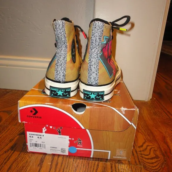 NBA JAM Women's Chuck Taylor Converse High Top Shoes Size 4.5M/6.5L