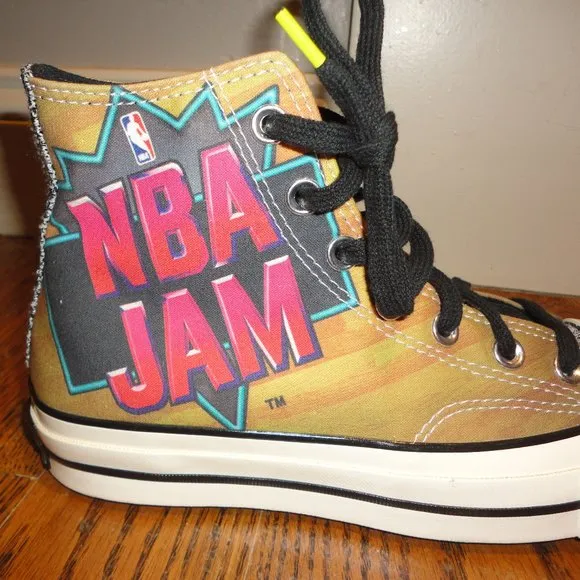 NBA JAM Women's Chuck Taylor Converse High Top Shoes Size 4.5M/6.5L