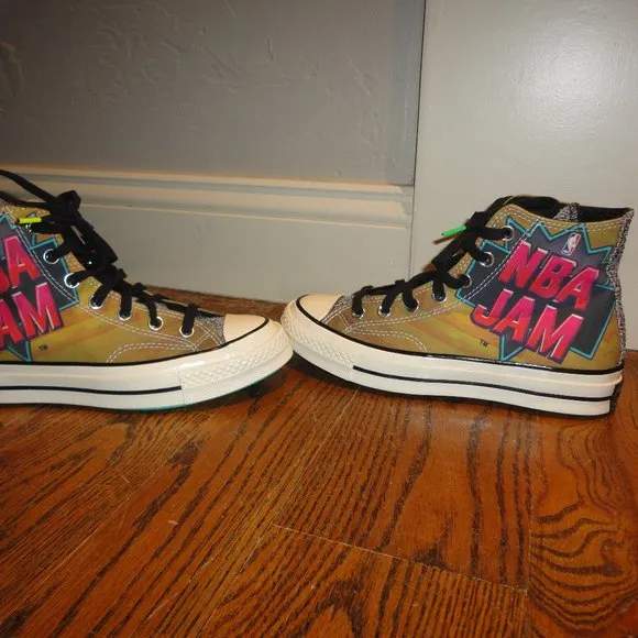 NBA JAM Women's Chuck Taylor Converse High Top Shoes Size 4.5M/6.5L