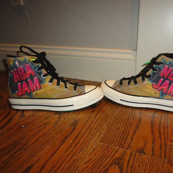 NBA JAM Women's Chuck Taylor Converse High Top Shoes Size 4.5M/6.5L
