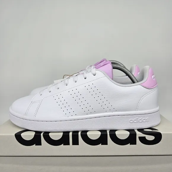 New adidas Advantage 'White Bliss Lilac' Women's Shoes Size 10