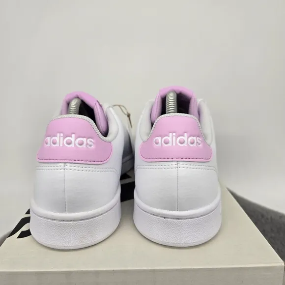 New adidas Advantage 'White Bliss Lilac' Women's Shoes Size 10