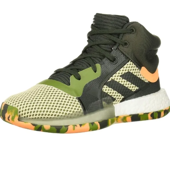 New Adidas Marquee Boost Basketball boys Shoes  Size 5.5  Camo High Top