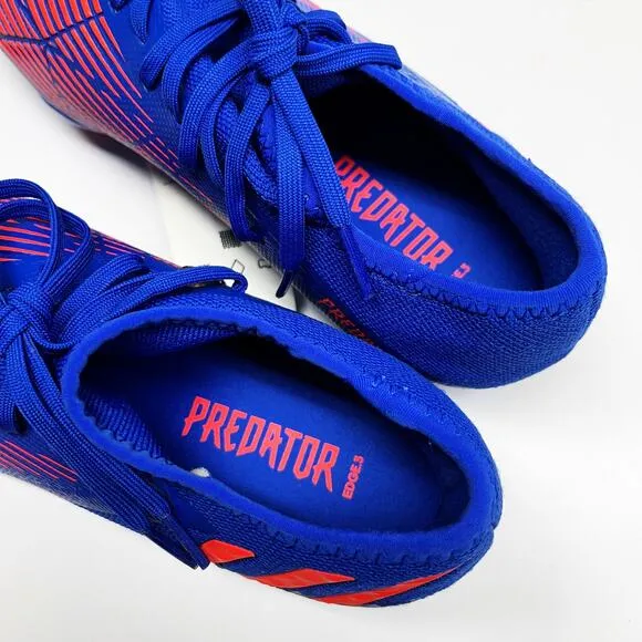 NEW Adidas Mens Predator Edge .3 FG Blue Edge Soccer Cleats Shoes Sz 5.5