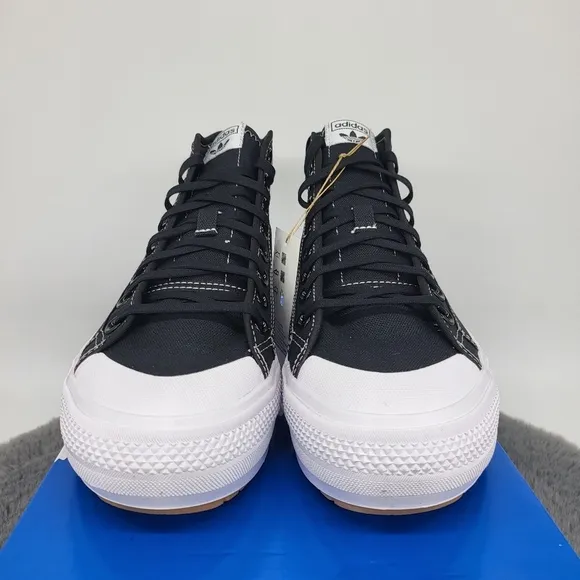 New Adidas Nizza Trek 'Black White' Women's Sneaker Shoes Size 8
