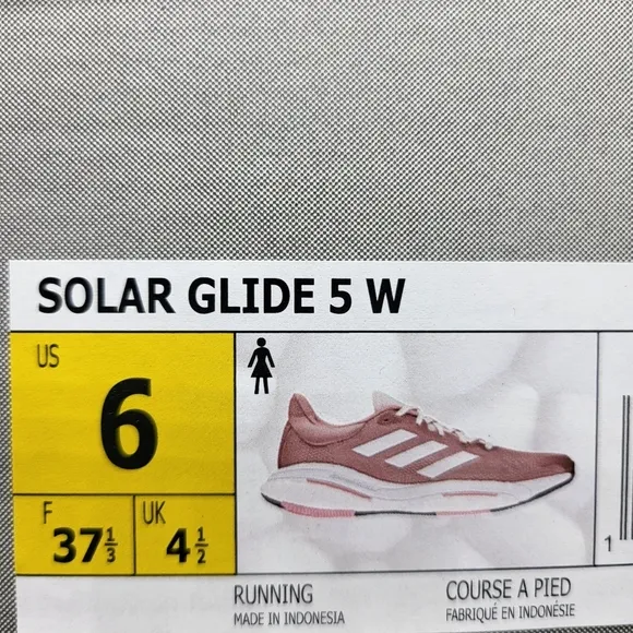 New Adidas Solar Glide 5 Women's Running Shoes Size 6