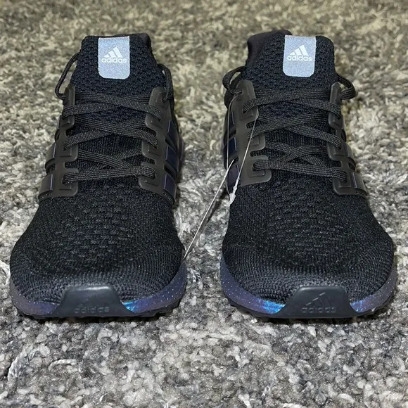 New ADIDAS UltraBoost DNA 5.0 Running Shoes in Black Metallic Blue