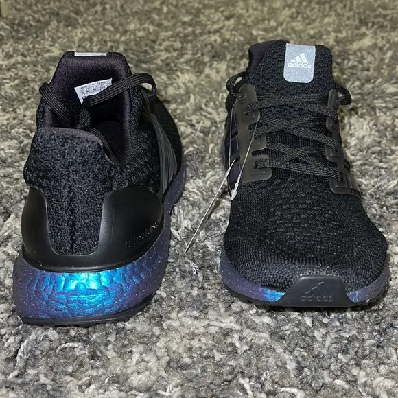 New ADIDAS UltraBoost DNA 5.0 Running Shoes in Black Metallic Blue