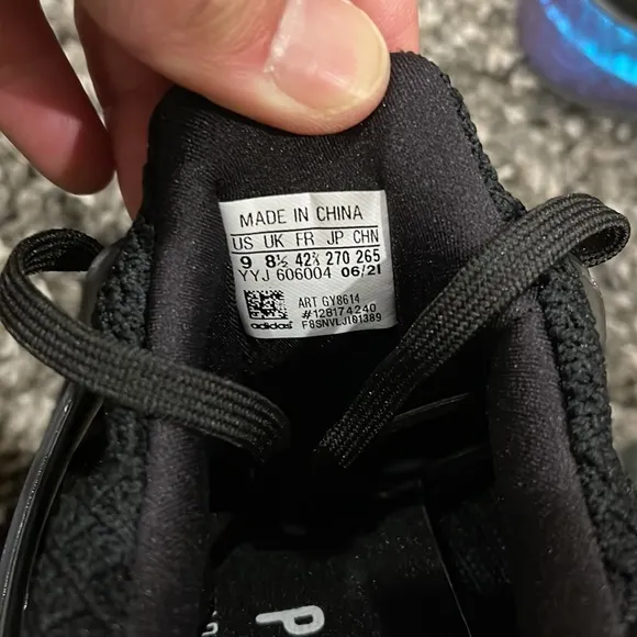 New ADIDAS UltraBoost DNA 5.0 Running Shoes in Black Metallic Blue