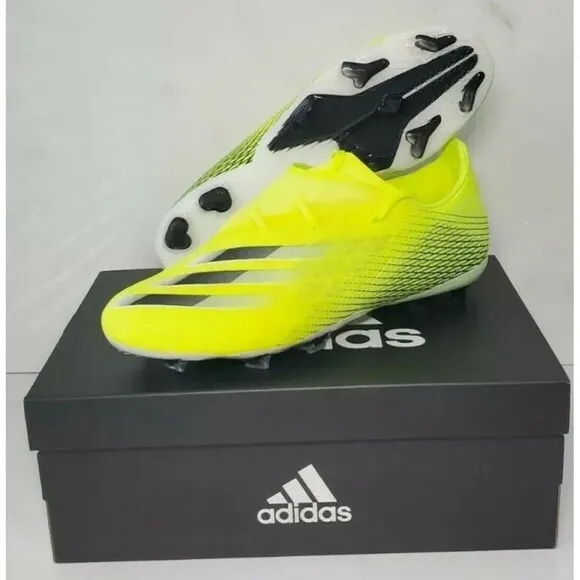 New Adidas X Ghosted.2 FG Firm Ground Soccer Cleats Shoes FW6958 Yellow Men 11.5