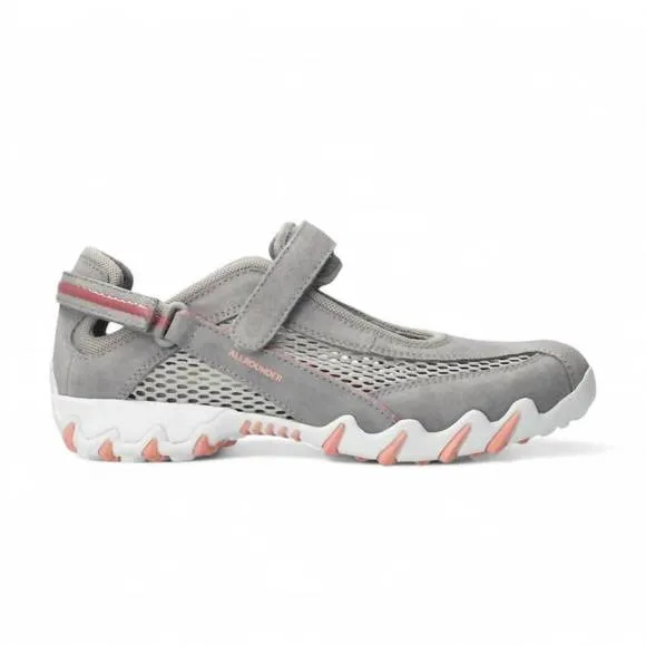 NEW ALLROUNDER women's niro mary jane flat shoes in grey