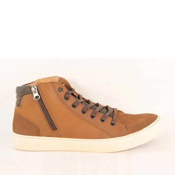NEW ANATOMIC men campinas sneakers in distressed cognac