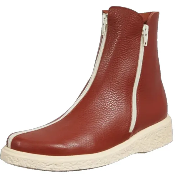 NEW ARCHE Womens US 7.5 Joeyzi Ankle Boots - Red