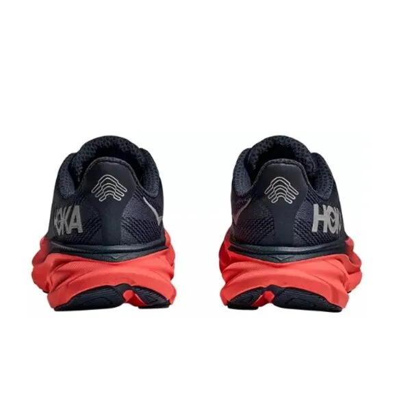 New Arrivals! GTX Running Shoes (Navy/Red) Women's Clifton 9 - Waterproof