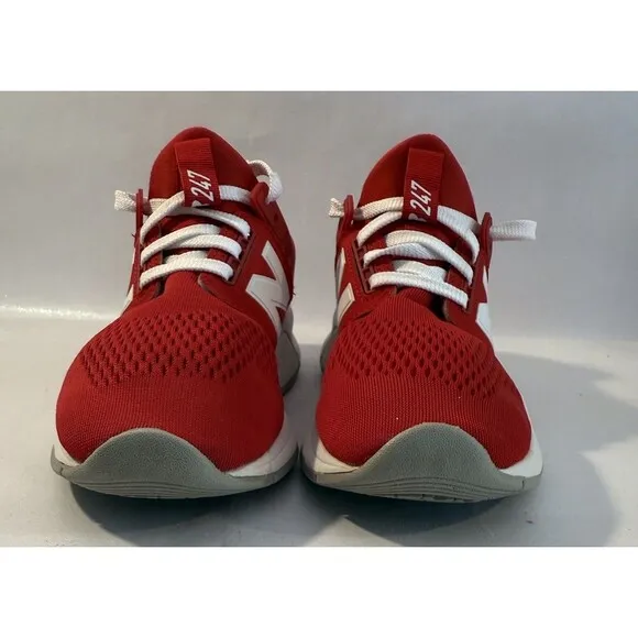 New Balance 247 Rev Lite Shoes 6.5 Red Low Top Sneakers.