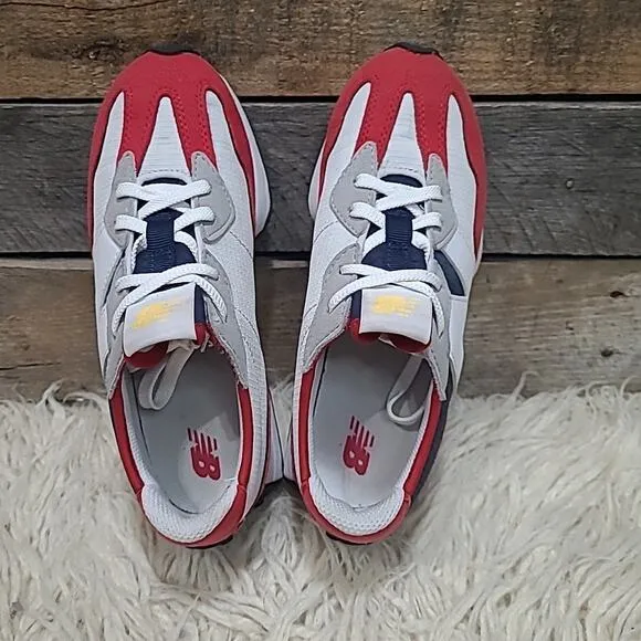 New Balance 327 Boys SZ 3 Team Red Natural Indigo PS327SR