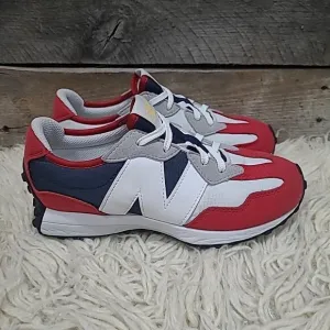 New Balance 327 Boys SZ 3 Team Red Natural Indigo PS327SR