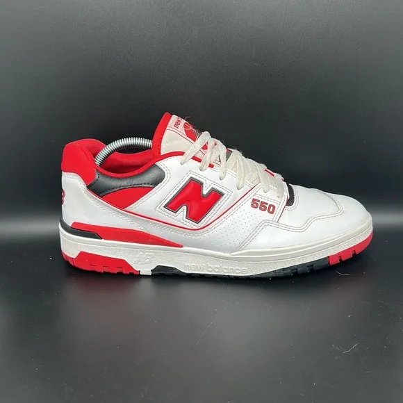 New Balance 550 Red White Basketball Shoes BB550SE1 Men's Size 11D