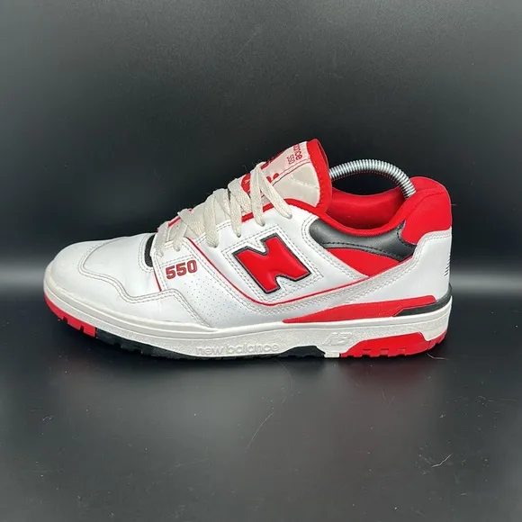 New Balance 550 Red White Basketball Shoes BB550SE1 Men's Size 11D