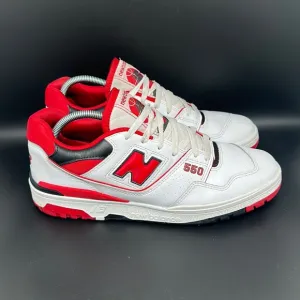 New Balance 550 Red White Basketball Shoes BB550SE1 Men's Size 11D