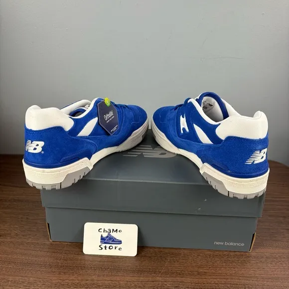 New Balance 550 Suede Pack Team Royal Blue Low Top Shoes Men’s Size