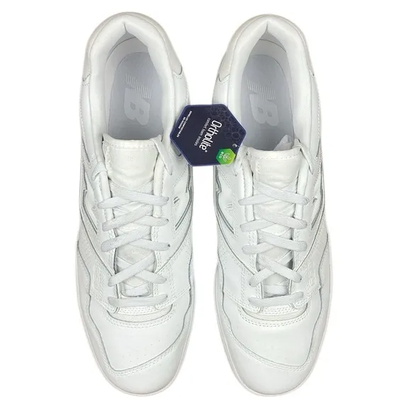 New Balance 550 Triple White BB550WWW Low Top Sneakers Ortholite NWT