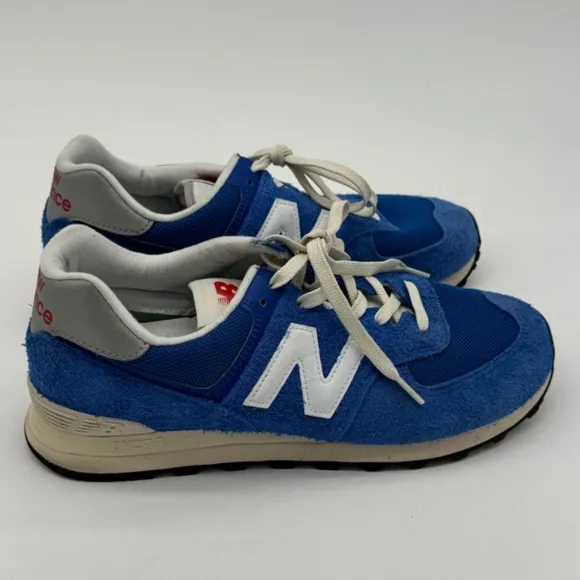 New Balance 574 Blue Suede Sneakers Classic‎ Retro Running Shoes