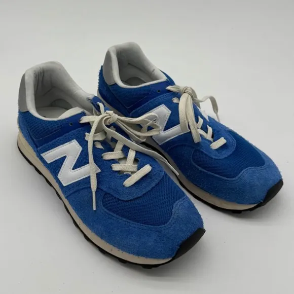 New Balance 574 Blue Suede Sneakers Classic‎ Retro Running Shoes