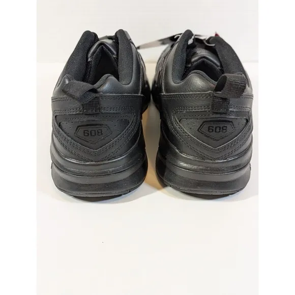 New Balance 608 Black Mens 10.5 Casual Comfort Training Sneaker Shoes MX608V5