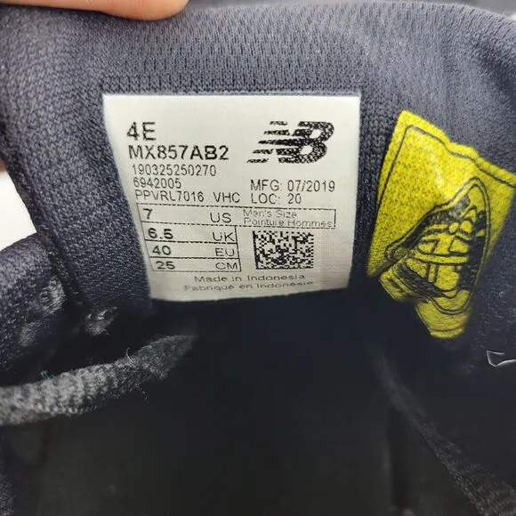 New Balance 857 Size 7 4E WX857AB2 Black SHOES SNEAKER