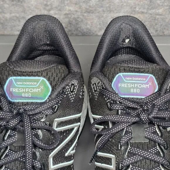New Balance 880V11‎ Womens 9.5 Running Shoes Black Low Top Lace Up W880E11