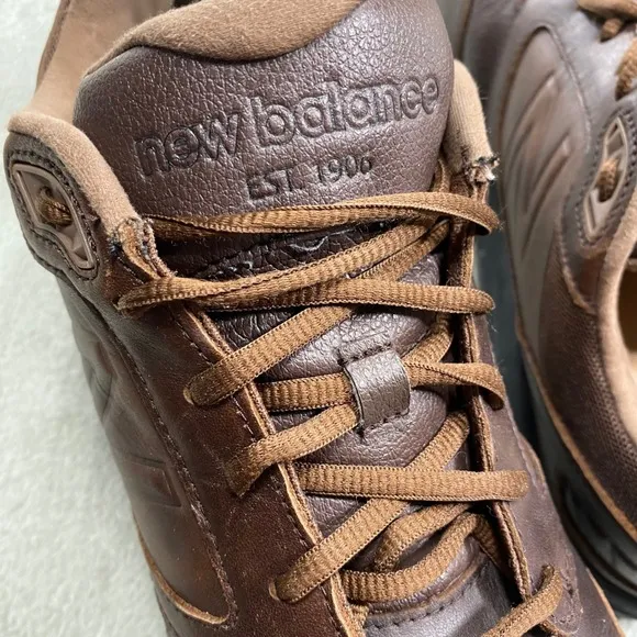 New Balance 928v2 Brown Leather Walking Shoes Men's 13 2E Wide Motion Control