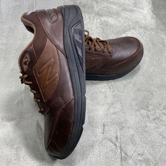 New Balance 928v2 Brown Leather Walking Shoes Men's 13 2E Wide Motion Control
