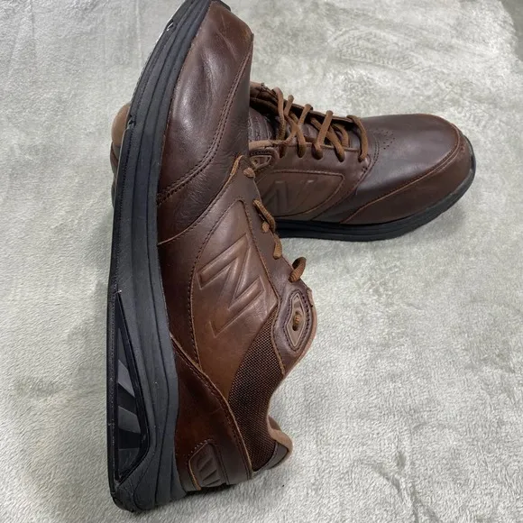 New Balance 928v2 Brown Leather Walking Shoes Men's 13 2E Wide Motion Control