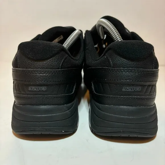 New Balance 928v3 Hook Loop Leather Sneakers Mens Size 11 4E Comfort Shoes Black