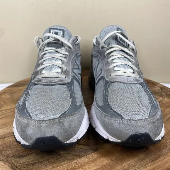 New Balance 990v4 Made in USA Grey Silver Mens Size 12 Athletic Shoes Sneakers