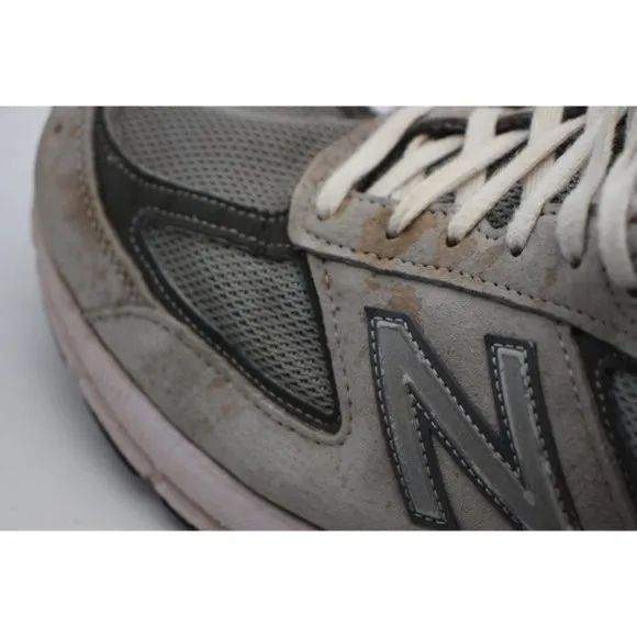 New Balance 990v5 Made in USA Men's 12 D Grey White Castlerock Shoes M990GL5