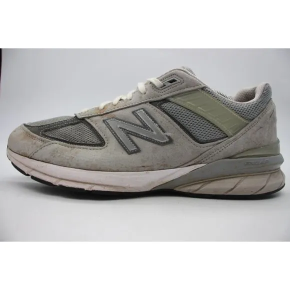 New Balance 990v5 Made in USA Men's 12 D Grey White Castlerock Shoes M990GL5