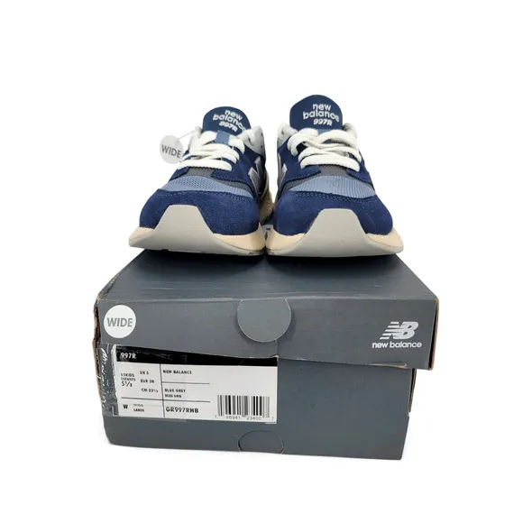 New Balance 997R WIDE Sneakers Blue Grey Mens 5.5 / Womens 7