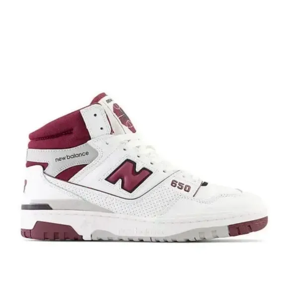NEW BALANCE BB650RCH High Top Sneakers Men's US 13 White Basketball Shoes NEW