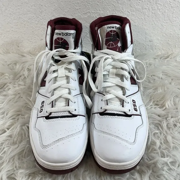 NEW BALANCE BB650RCH High Top Sneakers Men's US 13 White Basketball Shoes NEW