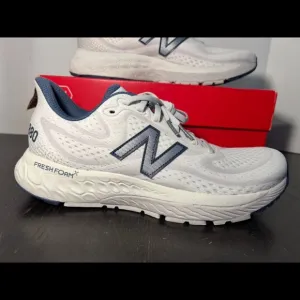 New Balance Fresh Foam X 880 V13 Running Shoes Sneaker Sea Salt/Navy M 9.5/W 11