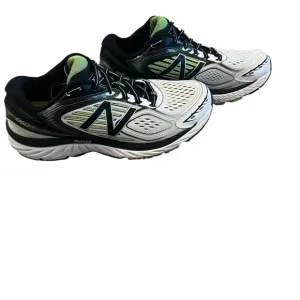 New Balance M860WB7 Men’s Running Shoes – Size 8.5 – White/Black/Green