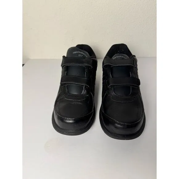 NEW BALANCE MEN'S HOOK AND LOOP 577 Walking Shoe Size 10.5 Black