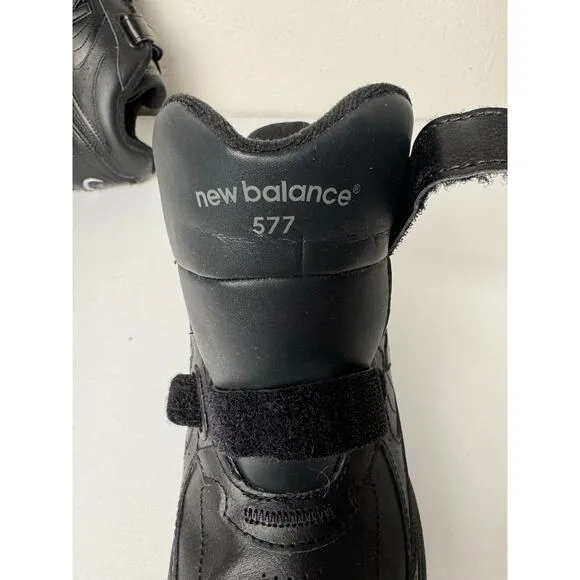 NEW BALANCE MEN'S HOOK AND LOOP 577 Walking Shoe Size 10.5 Black